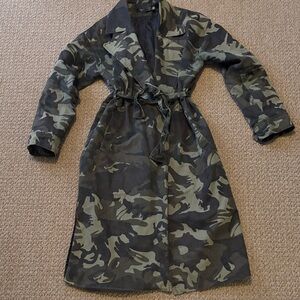ZARA Camouflage Trench Coat